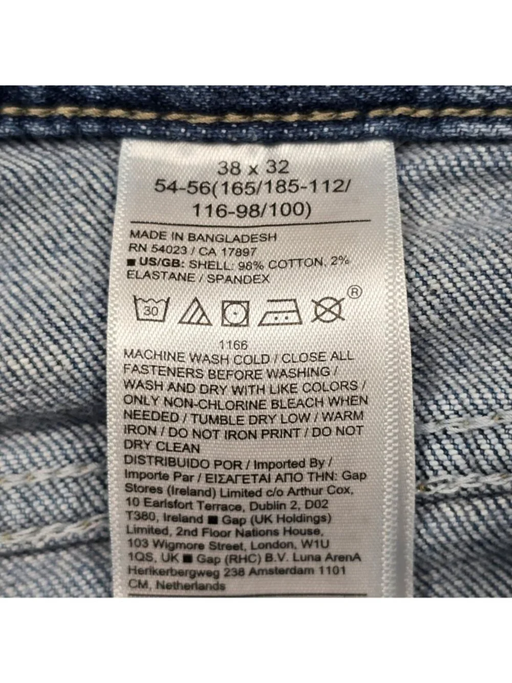 Banana Republic Mens 38x32 Slim Fit Jeans  Blue Denim